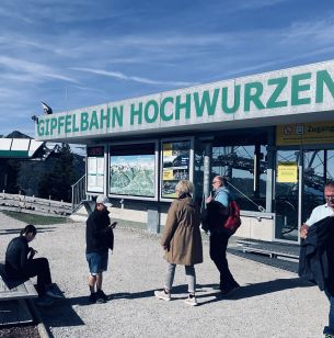 Foto von der Bergstation der Gipfelbahn Hochwurzen